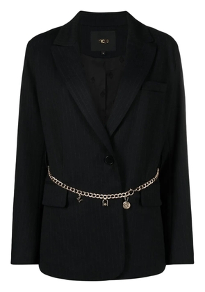Maje single-breasted belted blazer - Black