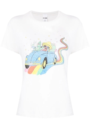 RE/DONE graphic-print T-shirt - White