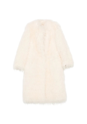 Liska Tibet-lamb coat - Neutrals