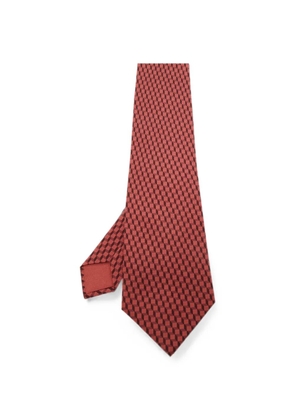 Hermès Pre-Owned geometric-pattern tie - Red