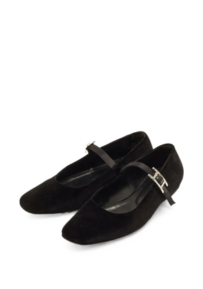 Hermès Pre-Owned Jane buckle-fastening ballet flats - Black