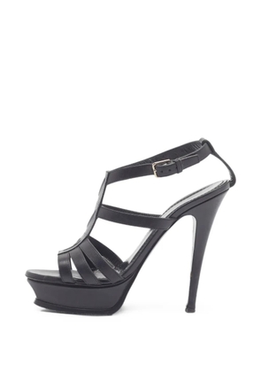 Saint Laurent Pre-Owned Tribute platform sandals - Black