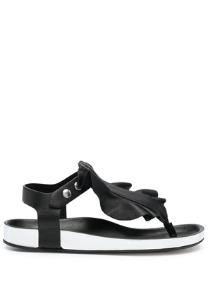 ISABEL MARANT ruffle-trim sandals - Black