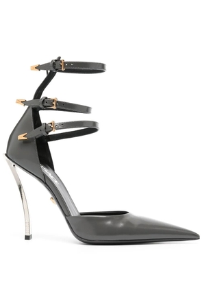 Versace 110mm leather pumps - Grey