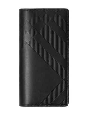 Burberry embossed wallet - Black