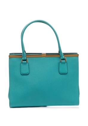 Dolce & Gabbana Pre-Owned large Eva leather tote bag - Blue
