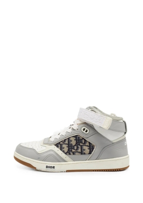 Christian Dior Pre-Owned B27 Oblique high-top sneakers - Grey