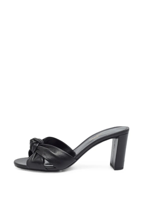Saint Laurent Pre-Owned Bianca leather heeled sandals - Black
