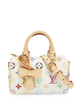Louis Vuitton Pre-Owned 2000s x Takashi Murakami Speedy Nano monogram satchel bag - White