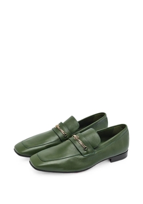 Christian Louboutin Pre-Owned MJ Moc chain-link loafers - Green