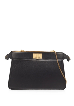 Fendi Pre-Owned 2020 Peekaboo ISeeU chain cross body bag - Black