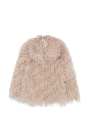 Liska Tibet-lamb jacket - Pink