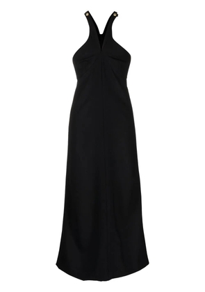 Rosetta Getty cross-neck sleeveless midi dress - Black