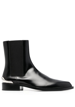 Jil Sander pointed leather ankle boots - Black