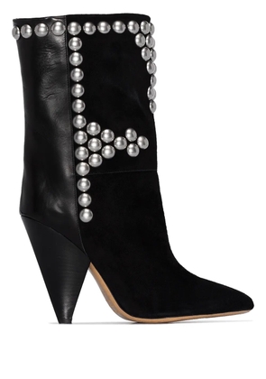 ISABEL MARANT Layo stud-embellished 95mm boots - Black