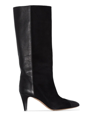 ISABEL MARANT Leas 75mm panelled boots - Black