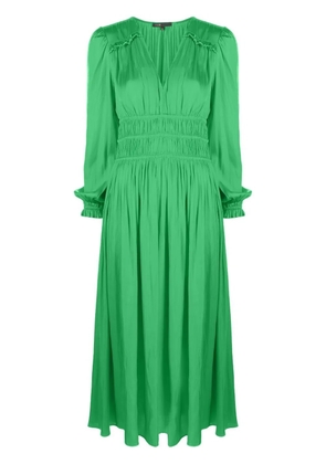Maje Riannette flared midi dress - Green
