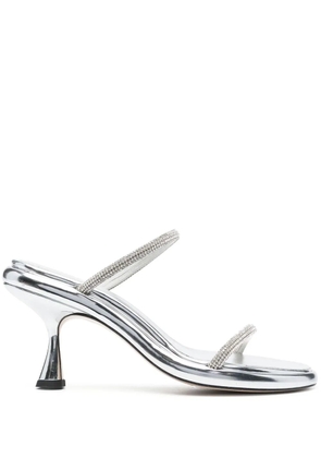 Wandler 90mm crystal-embellished sandals - Silver