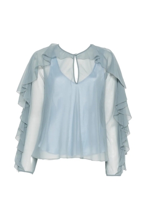 Forte Forte sheer shirt - Blue