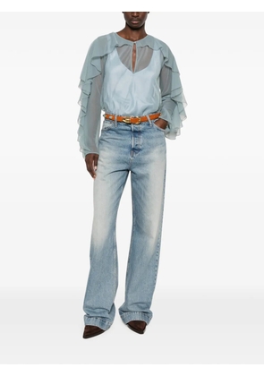 Forte Forte sheer shirt - Blue
