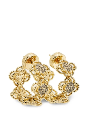 Carolina Herrera Vintage Rosetta Insignia earrings - Gold