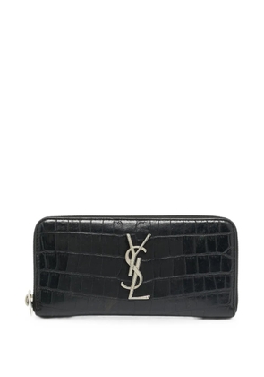 Saint Laurent Pre-Owned 2017 Cassandre leather wallet - Black