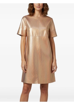 Gucci Pre-Owned holographic-leather mini dress - Pink