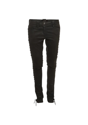 ISABEL MARANT lace-up coated skinny jeans - Black