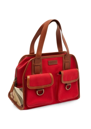 Burberry Pre-Owned Nova Check satchel bag - Red