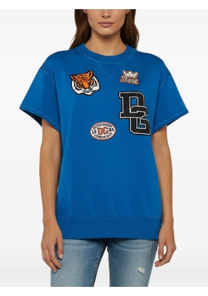 Dolce & Gabbana Pre-Owned logo-appliqué cotton T-shirt - Blue