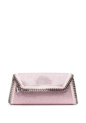 Stella McCartney Falabella crystal-embellished clutch bag - Pink