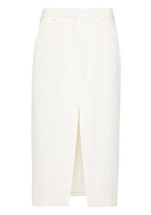 Theory slit-detail straight skirt - Neutrals