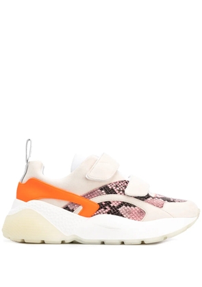 Stella McCartney python effect Eclypse touch strap sneakers - Pink
