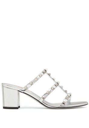 Valentino Garavani 60mm Rockstud sandals - Silver