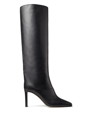 Jimmy Choo Mahesa 85mm leather boots - Black