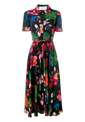 Valentino Garavani Tropical Dream floral print silk dress - Black