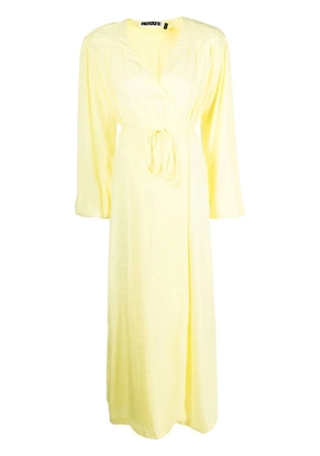 ROTATE BIRGER CHRISTENSEN long-sleeve maxi dress - Yellow