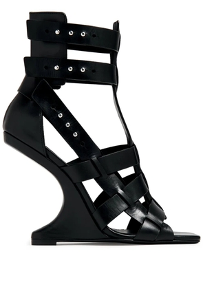 Rick Owens Cantilever leather sandals - Black