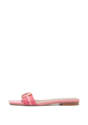 Malone Souliers Gena buckle-detail flat sandals - Pink