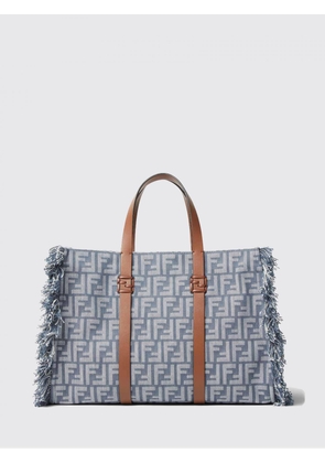 FENDI Tote Bag Woman color Denim