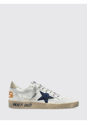 GOLDEN GOOSE Ball Star Leather Low-Top Sneakers with Distressed Effect