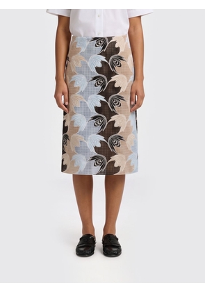 MARNI Floral Crochet Cotton Midi Pencil Skirt