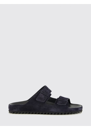 OFFICINE CREATIVE Agora Flat Strap Sandals in Suede Leather