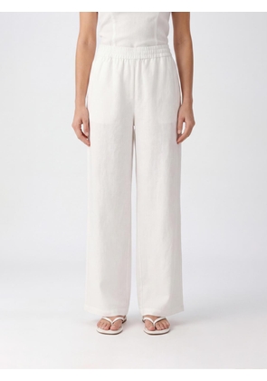AMI PARIS Linen Blend Palazzo Trousers