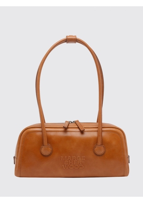 Margesherwood Boston Smooth Calfskin Leather Shoulder Bag with Double Handle