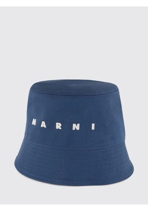 MARNI Cotton Bucket Hat with Contrast Logo