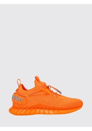 Plein Sport Technical Knit Low-Top Sneakers with Elasticated Ankle and Double Pull Tab