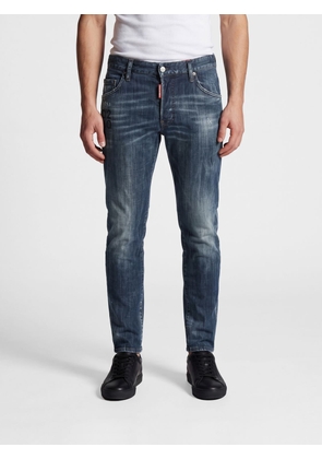 DSQUARED2 Skater Slim Fit Jeans in Distressed Stretch Denim