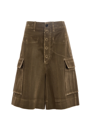 Calvin Klein Collection Oversized Cotton Cargo Shorts - Moda Operandi