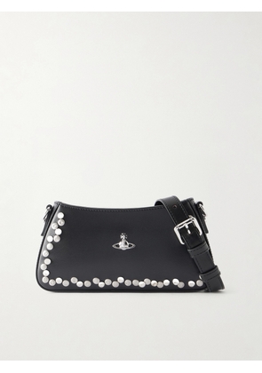 Vivienne Westwood - Tasha Logo-embellished Studded Leather Shoulder Bag - Black - One size